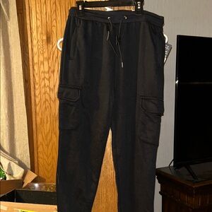 Stylish Kids Black Cargo Joggers